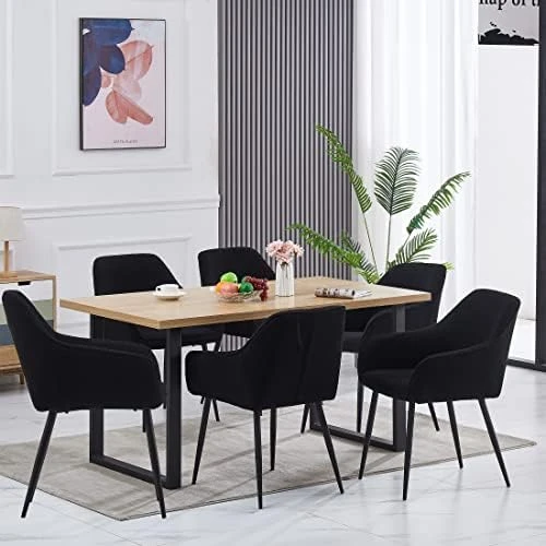 KEIVVAKN Velvet Dining Chairs Set Of 4 Green Velvet Upholstered Chairs For Dining Room Modern Tufted Dining Chair With Arms 12 KEIVVAKN Velvet Dining Chairs Set Of 4 Green Velvet Upholstered Chairs For Dining Room Modern Tufted Dining Chair With Arms - Image 10