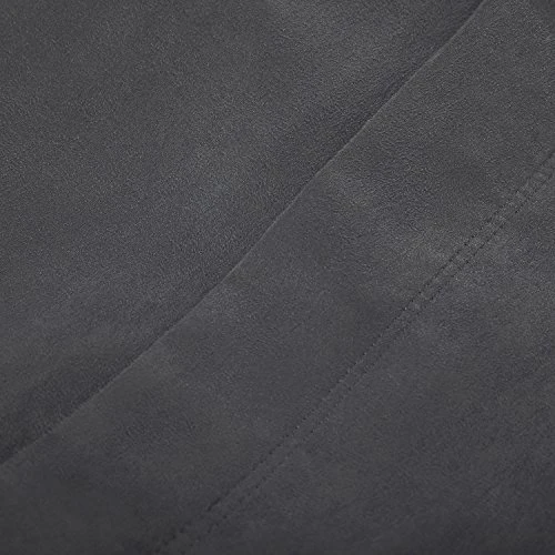 Lumaland Luxury Microsuede Outer Cover For Bean Bags Machine Washable 6-Foot Bean Bag Cover With Inlay In Dark Grey Cover And Inlay ONLY 7 Lumaland Luxury Microsuede Outer Cover For Bean Bags Machine Washable 6-Foot Bean Bag Cover With Inlay In Dark Grey Cover And Inlay ONLY - Image 5