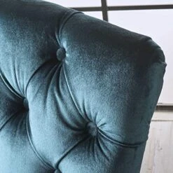 Christopher Knight Home Hallie Traditional Velvet Armless Dining Chairs, 2-Pcs Set, Teal / Dark Brown 12 Christopher Knight Home Hallie Traditional Velvet Armless Dining Chairs, 2-Pcs Set, Teal / Dark Brown -Home Table Chair Store 51mKATEbhOL