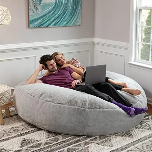 Jaxx 6 Foot Cocoon - Large Bean Bag Chair For Adults, Charcoal 17 Jaxx 6 Foot Cocoon - Large Bean Bag Chair For Adults, Charcoal - Image 15