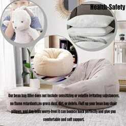 BOXIN 10LBS Blue Shredded Memory Foam Filling For Bean Bag Filler Foam Refill Pillow Dog Beds Chairs Cushions And Arts Crafts, Added Gel Particles,Soft And Great For Stuffing 13 BOXIN 10LBS Blue Shredded Memory Foam Filling For Bean Bag Filler Foam Refill Pillow Dog Beds Chairs Cushions And Arts Crafts, Added Gel Particles,Soft And Great For Stuffing -Home Table Chair Store 51mx4RHZ7AL