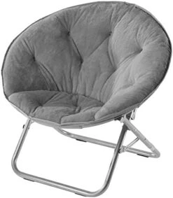 Urban Shop Faux Fur Saucer Chair With Metal Frame, One Size, Blush -Home Table Chair Store 51nYoqmTKvL. AC