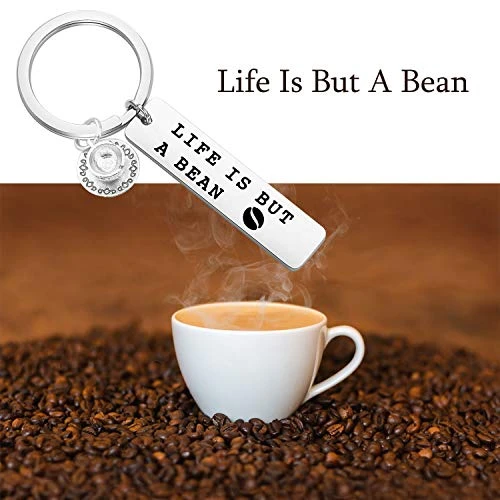 Lywjyb Birdgot Coffee Lovers Gifts Life Is But A Bean Keychain Gift For Best Friends BFF Gift 7 Lywjyb Birdgot Coffee Lovers Gifts Life Is But A Bean Keychain Gift For Best Friends BFF Gift - Image 5