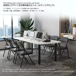 KAIHAOWIN Folding Chairs 2 Pack Vinyl Folding Chairs Portable Easy Storage Foldable Chair-Stackable Morden Commercial Seat With Powder-Coated Durable Metal Frame For Indoor/Outdoor Office Camping -Home Table Chair Store 51o6leO7cSL