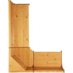 Riverbay Furniture Patio Conversation Indoor 3 Piece Breakfast Corner Set Table Booth Bench Dining Nook Set In Natural 10 Riverbay Furniture Patio Conversation Indoor 3 Piece Breakfast Corner Set Table Booth Bench Dining Nook Set In Natural -Home Table Chair Store 51qoYxEoo5L