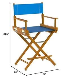 Casual Home 220-05/021-27 Director Chair 24" - Counter Height Honey OakFrame/Turquoise Canvas 11 Casual Home 220-05/021-27 Director Chair 24" - Counter Height Honey OakFrame/Turquoise Canvas -Home Table Chair Store 51uQeNcTKkL