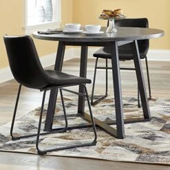 LEMBERI Faux Leather Dining Chairs Set Of 2, 18 Inch Kitchen & Dining Room Chairs,Mid Century Modern Dining Chairs With Backrest And Metal Legs, Comfortable Upholstered Seat Chairs (18,Black) 19 LEMBERI Faux Leather Dining Chairs Set Of 2, 18 Inch Kitchen & Dining Room Chairs,Mid Century Modern Dining Chairs With Backrest And Metal Legs, Comfortable Upholstered Seat Chairs (18,Black) -Home Table Chair Store 51v6Y6tNjPL