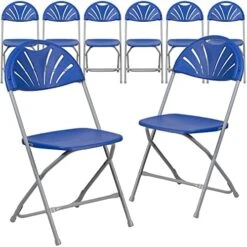 Flash Furniture 2 Pack HERCULES Series 650 Lb. Capacity Black Plastic Fan Back Folding Chair -Home Table Chair Store 51vxeOmMZGL. AC