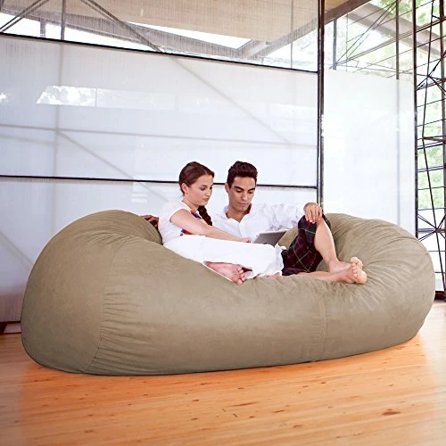 Jaxx 7 Foot Giant Bean Bag Sofa, Camel 3 Jaxx 7 Foot Giant Bean Bag Sofa, Camel