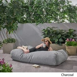 Christopher Knight Home 6 Foot Bean Bag, Charcoal 16 Christopher Knight Home 6 Foot Bean Bag, Charcoal -Home Table Chair Store 51xXd5uNoZL