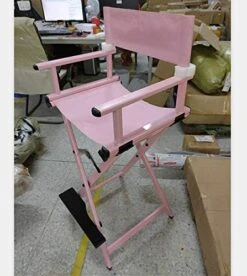 Makeup Artist Chair, Aluminium Lightweight Strong Folding Professional Makeup Artist Director Chair (Color : Pink) -Home Table Chair Store 51y8urUePGL