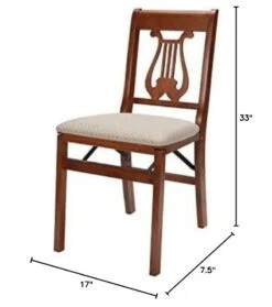 Stakmore Music Back Folding Chair Finish, Set Of 2, Cherry -Home Table Chair Store 51yM6mh8yJL