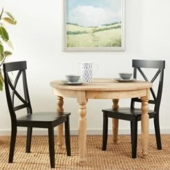 Homestyles Blair Dining Chair Pair, 18-4/5" W, 22-1/4" D, 38-3/8" H, Black -Home Table Chair Store 51yaR5lKcgS