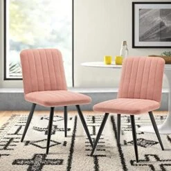 Aklaus Upholstered Dining Chairs Set Of 2, Gray Dining Chairs With Non-Slip Rubber Caps, Accent Chairs Side Chair For Kitchen,Apartment,Living Room With Metal Legs 22 Aklaus Upholstered Dining Chairs Set Of 2, Gray Dining Chairs With Non-Slip Rubber Caps, Accent Chairs Side Chair For Kitchen,Apartment,Living Room With Metal Legs -Home Table Chair Store 51ykGBfO5mL. AC