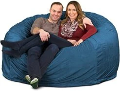 ULTIMATE SACK 6000 (6 Ft.) Bean Bag Chair: Giant Foam-Filled Furniture - Machine Washable Covers, Durable Inner Liner, 100% Virgin Foam. Comfy Bean Bag Chair. (Charcoal, Fur) -Home Table Chair Store 51ykpA9wchL. AC