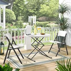 Living And More Commercial Folding Chair, Ergonomic Swiveling Back, Indoor Outdoor Use, 350-Pound Capacity, 1 Pack, White 11 Living And More Commercial Folding Chair, Ergonomic Swiveling Back, Indoor Outdoor Use, 350-Pound Capacity, 1 Pack, White -Home Table Chair Store 610dWF1wVkL