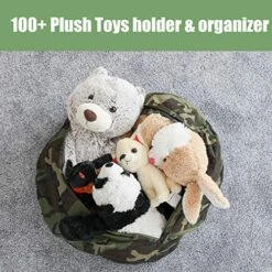 CALA Stuffed Animal Storage Bean Bag Chair-Cover Only- Extra Large 38" Kids Soft Toy Storage - 100% Cotton Canvas Bean Bag Chair(Camouflage) -Home Table Chair Store 617q77zj60L