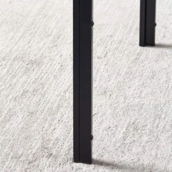 29.5" Dining Table Dinette Table For 2-4 People Tempered Glass Dining Room Table With Metal Legs, Square Kitchen Table For Dining Guest Reception Small Spaces, Black 11 29.5" Dining Table Dinette Table For 2-4 People Tempered Glass Dining Room Table With Metal Legs, Square Kitchen Table For Dining Guest Reception Small Spaces, Black -Home Table Chair Store 619hLKG6RGL
