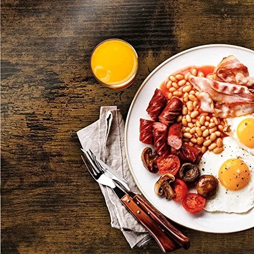 MIERES 5 Pcs Dining Table Set, Kitchen Table And Chairs For 4 Kitchen Counter With Bar Height Stools, Ideal For Pub︱Home︱Farmhouse Restaurant︱Cafe, MDF Top & Steel Frame 7 MIERES 5 Pcs Dining Table Set, Kitchen Table And Chairs For 4 Kitchen Counter With Bar Height Stools, Ideal For Pub︱Home︱Farmhouse Restaurant︱Cafe, MDF Top & Steel Frame - Image 5