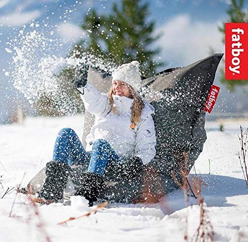 Fatboy Original Outdoor Bean Bag, Light Grey, Small 3 Fatboy Original Outdoor Bean Bag, Light Grey, Small