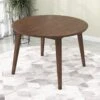 Pemberly Row Round Walnut Dining Kitchen Table, Mid Century Modern Charlotte Wood Top Table With Wood Legs 43" For Kitchen Dining Room Office Conference 2 To 5 People -Home Table Chair Store 61WIV3KJrWL
