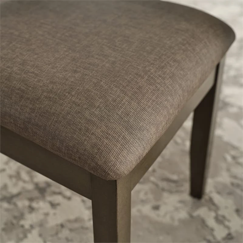 Leick Home 10184-GSMH Wood Double Cross Back Dining Chair, Set Of 2, Graystone With Moss Heather Seat 4 Leick Home 10184-GSMH Wood Double Cross Back Dining Chair, Set Of 2, Graystone With Moss Heather Seat - Image 2